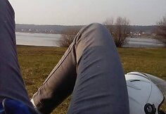 Atokvėpis, nulipus nuo motociklo.