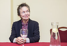 Laurie Anderson &bdquo;The Language of the Future&ldquo; spaudos konferencija