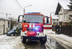 Vilniuje uždegė gyvenamasis namas