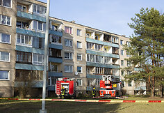 Sostinės Architektų gatvėje degė butas