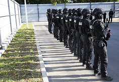 Lietuvos policijos antiteroristinių operacijų rinktinės „Aras“ šaudyklos bei treniruočių bazės atidarymo ceremonija