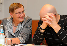 Prof. Viktorija Daujotytė-Pakerienė ir Viktoras Gerulaitis