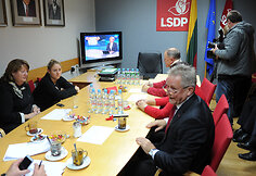 Socialdemokratų rinkimų štabe