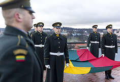 Naujos Lietuvos valstybės vėliavos iškėlimo ceremonija