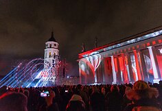 700-ojo Vilniaus gimtadienio renginys Katedros aik&scaron;tėje ,,Laiko portalas&ldquo;