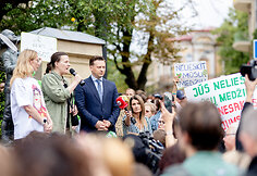 Protestas dėl medžių J.Basanavičiaus gatvėje