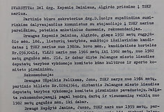 Seimo nario Dainiaus Kepenio Tarybų Sąjungos Komunistų partijos asmens bylos dokumentai