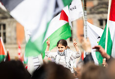 Malmės gatvėse &ndash; protestas prie&scaron; Izraelio dalyvavimą &bdquo;Eurovizijoje&ldquo;