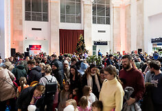 Kalėdų Vilniaus geležinkelio stotyje atidarymas