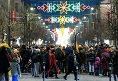 Lietuvos valstybės atkūrimo dienai paminėti simbolinių laužų ceremonija