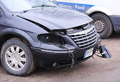 Gyčio Paškevičiaus automobilis po avarijos