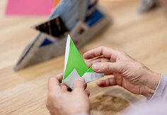 Origami dirbtuvės Palangos kurorto muziejuje.