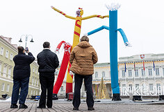 Instaliacija &ndash; bestuburių oro žmogeliukų parkas