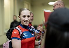Lietuvos jaunių bokso rinktinės pasitikimas Vilniaus oro uoste