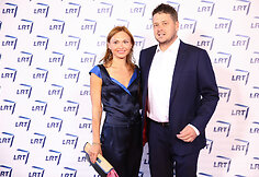 Laurynas Šeškus su žmona Indre