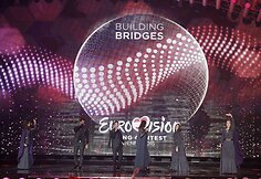 Pirmojo „Eurovizijos“ pusfinalio generalinės repeticijos akimirka