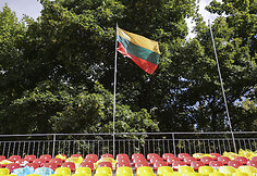 Trečiadienį LFF stadione Vilniuje kabanti Lietuvos vėliava