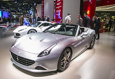 &bdquo;Ferrari&ldquo; stendas Frankfurto automobilių parodoje