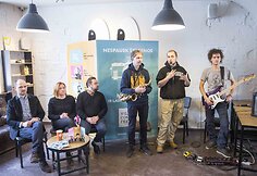 &bdquo;Vilnius Comedy Fest&ldquo; spaudos konferencijos akimirka