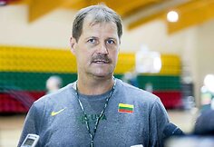 Lietuvos vyrų krep&scaron;inio rinktinės treniruotė