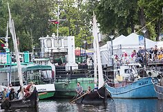 Klaipėdoje sutikta 15 istorinių laivų flotilė