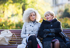 Anžela Adamovič su mama Regina