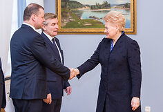 Saulius Skvernelis ir Dalia Grybauskaitė