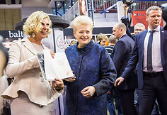 Vilniaus knygų mugės atidarymo akimirka