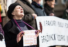 Mitingas, skirtas pensijų ir algų didinimui