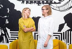 &bdquo;Kino po žvaigždėmis&ldquo; organizatorės Greta Akcijonaitė ir Rūta &Scaron;vedkauskaitė 