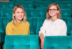 &bdquo;Kino po žvaigždėmis&ldquo; organizatorės Greta Akcijonaitė ir Rūta &Scaron;vedkauskaitė 