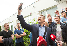 Vidaus reikalų ministras Eimutis Misiūnas lankėsi Vilniaus Greitosios medicinos pagalbos stotyje