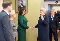 Rima Ba&scaron;kienė ir Dalia Grybauskaitė