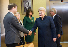 Prezidentė Dalia Grybauskaitė susitiko su Seimo vadovybe