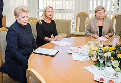 Prezidentė Dalia Grybauskaitė susitiko su Seimo vadovybe