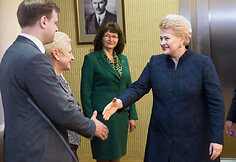 Prezidentė Dalia Grybauskaitė susitiko su Seimo vadovybe