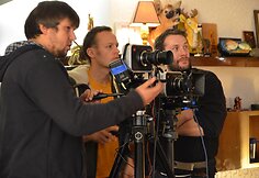 Filmavimo akimirka
