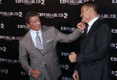 Sylvesteris Stallone (kairėje) ir Dolphas Lundgrenas