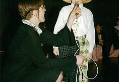 Antrokas Dominykas Vaitiekūnas &bdquo;&Scaron;auniausio moksleivio konkurse&ldquo; (Panevėžys, 1996 m.)