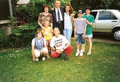 Gytis Ivanauskas (tupi) su giminaičiais