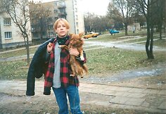 Gytis Ivanauskas su augintiniu (15 m.)