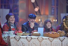 Naujametės programos filmavimo akimirka