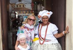 Ingrida Martinkėnaitė su dukra Marija Brazilijoje