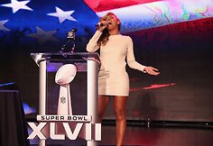 Beyonce „Superbowl“ spaudos konferencijoje