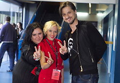 Agneta Gabalytė, Elena Puidokaitė-Atlanta (centre) ir Vytautas Rum&scaron;as jaunesnysis