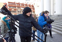 Filmavimo akimirka