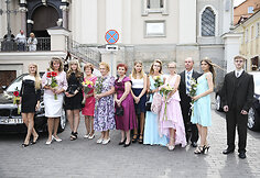 Vestuvių ceremonijos akimirka