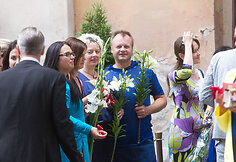 Saulius Urbonavičius-Samas ir žmona Kristina