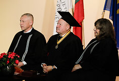 LSU Garbės daktaro regalijų suteikimo Arvydui Saboniui ir Valerijui Makūnui ceremonija