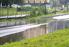 Gatvė po lietaus Kaune